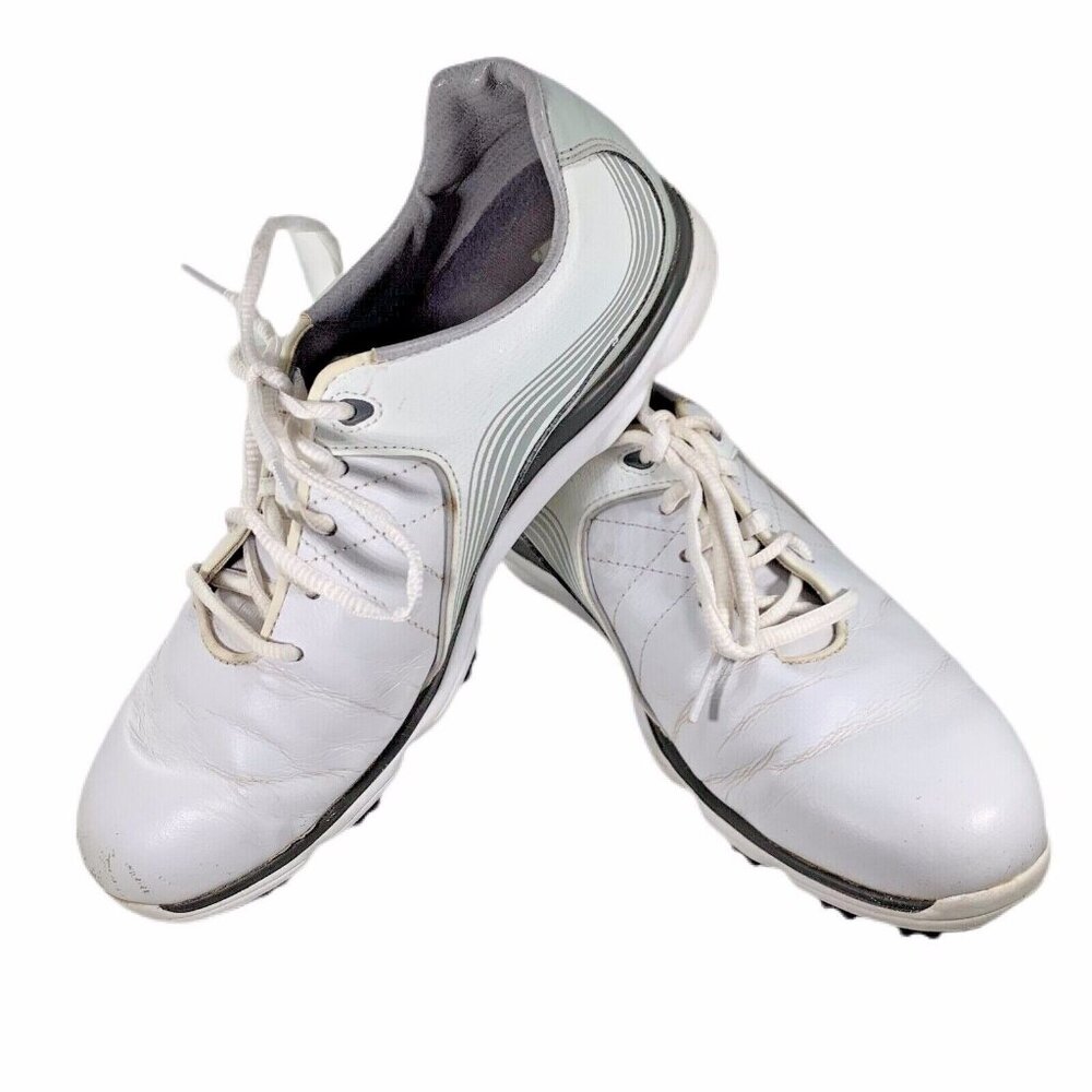 FOOTJOY Pro SL 98100C Mens White Leather Lace Up Spikeless Golf Shoes Size 8 M